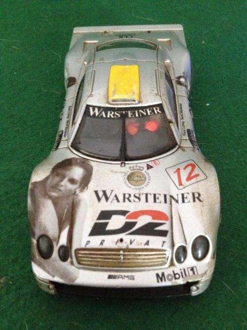 Ninco - Mercedes CLK Body + Chassis - Spares or Repair or Scenery - 1:32 Scale
