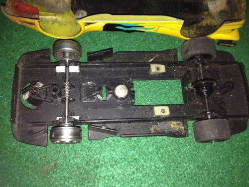 Ninco - Mercedes CLK Body + Chassis - Spares or Repair or Scenery - 1:32 Scale