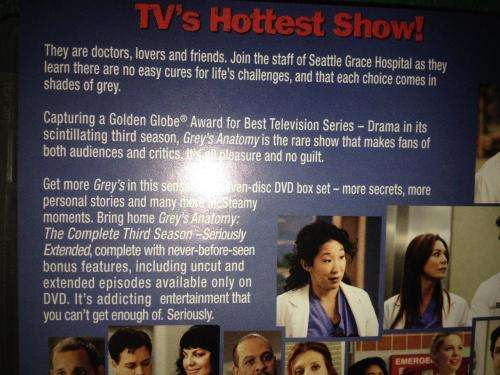 DVD - Grey's Anatomy -  Season Three