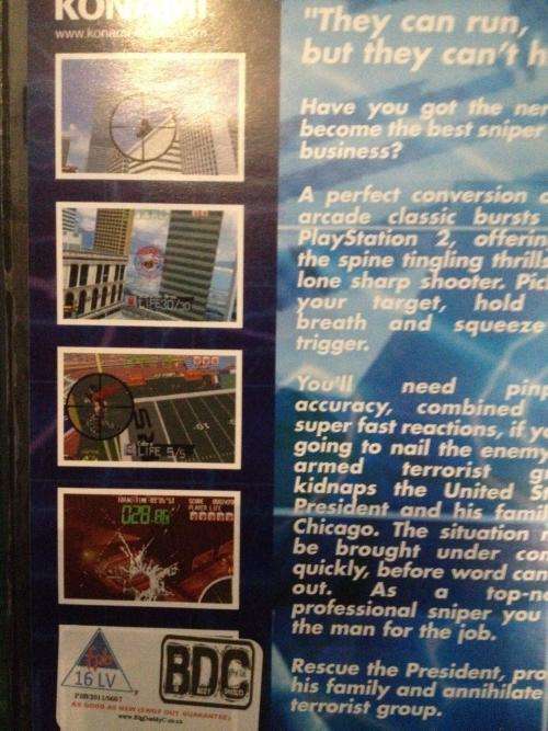 Silent Scope - Playstation 2 (PS2)