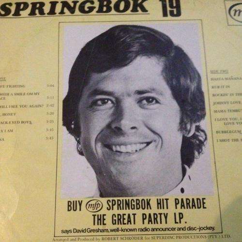 L.P. -  Springbok Hit Parade No 19