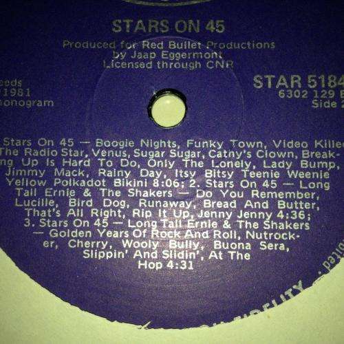 LP - Stars on 45 Long Play Album