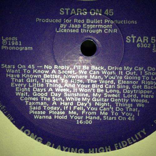 LP - Stars on 45 Long Play Album