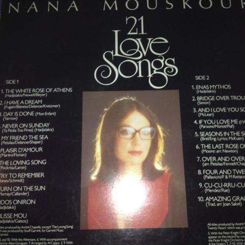 L.P. - Nana Mouskouri - 21 Love Songs