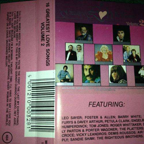 Cassette - 16 Greatest Love Songs Volume 2