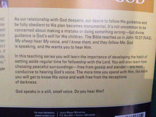 CD - Joyce Meyer - How To Hear From God (4cd's)