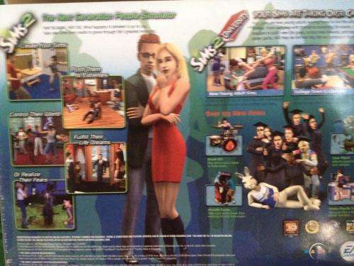 PC - The Sims 2 - Delux Edition  - Sims 2 Main Game + Sims University ( Big Box Version)