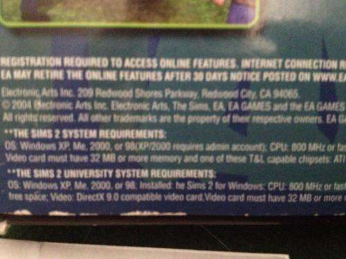 PC - The Sims 2 - Delux Edition  - Sims 2 Main Game + Sims University ( Big Box Version)