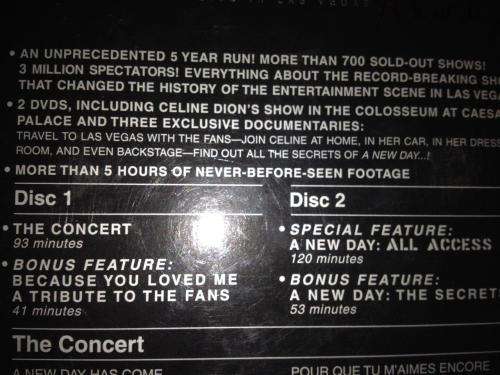 DVD - Celine Dion - A New Day