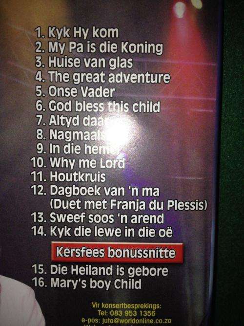 DVD - Juanita Du Plessis - Altyd daar "Live" op aanvraag