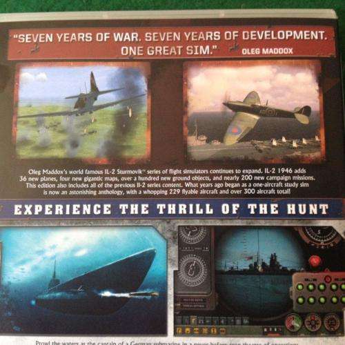 PC - IL-2 Sturmovik 1946 & Silent Hunter 4 Wolves of The Pacific