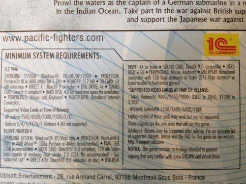 PC - IL-2 Sturmovik 1946 & Silent Hunter 4 Wolves of The Pacific