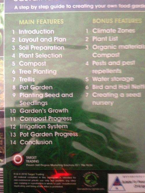 DVD - Twinsaver Presents - Sustainable Food Gardening (New Sealed)