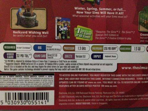 PC - The Sims 2 - Seasons Expansion Pack