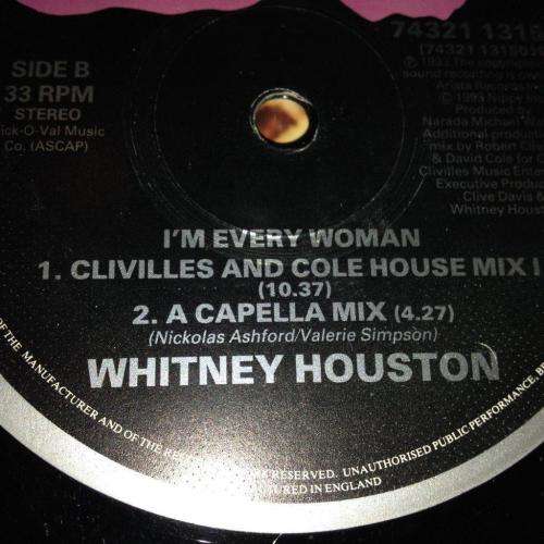 LP - Whitney Houston -  I'm Every Woman 12"