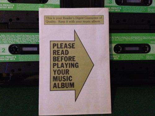Cassette - Elvis Presley's Greatest Hits 4 cassette's (Readers Digest)