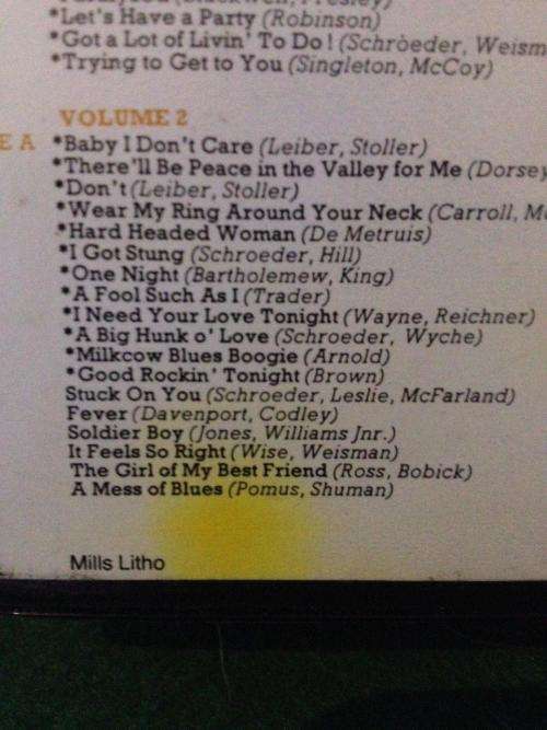 Cassette - Elvis Presley's Greatest Hits 4 cassette's (Readers Digest)