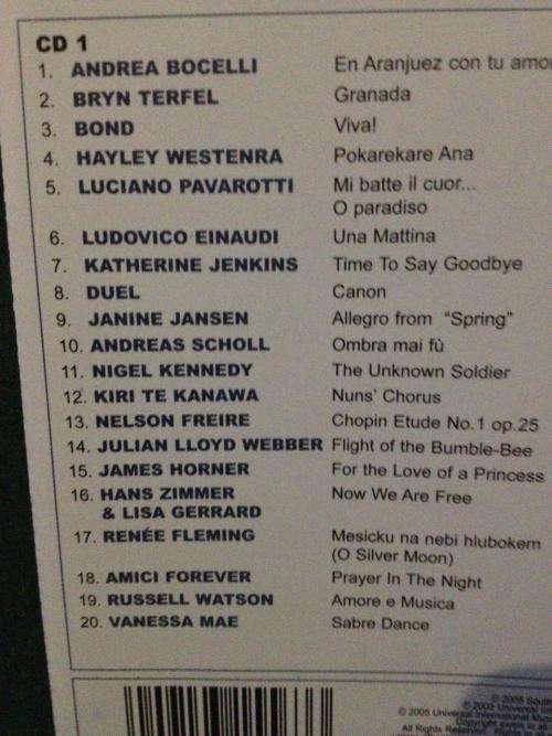 CD - Various Artists -The Classical Album 2005 - (2cd)