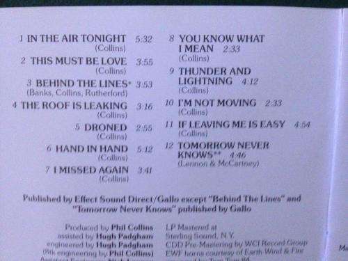 CD - Phil Collins - Face Value