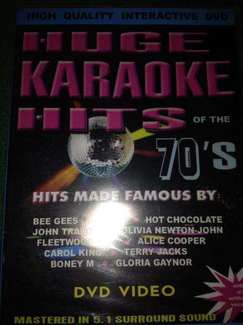 DVD - Huge Karaoke Hits of the 70's (new sealed)