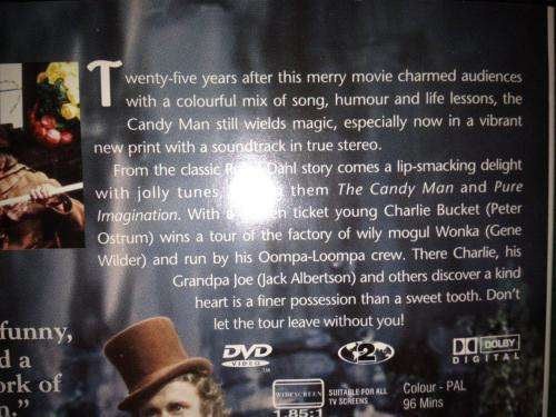 DVD - Willy Wonka & The Chocolate Factory (Gene Wilder)