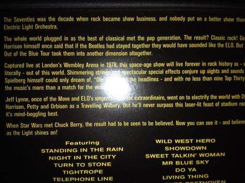 DVD - ELO - Electric Light Orchestra - Out of the Blue Tour Live at Wembley