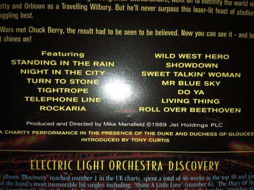 DVD - ELO - Electric Light Orchestra - Out of the Blue Tour Live at Wembley