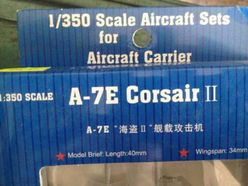 Trumpeter - A-7E Corsair II (Aircraft sets for Aircraft Carrier)1:350 Scale - Plastic Model Kit(NOS)