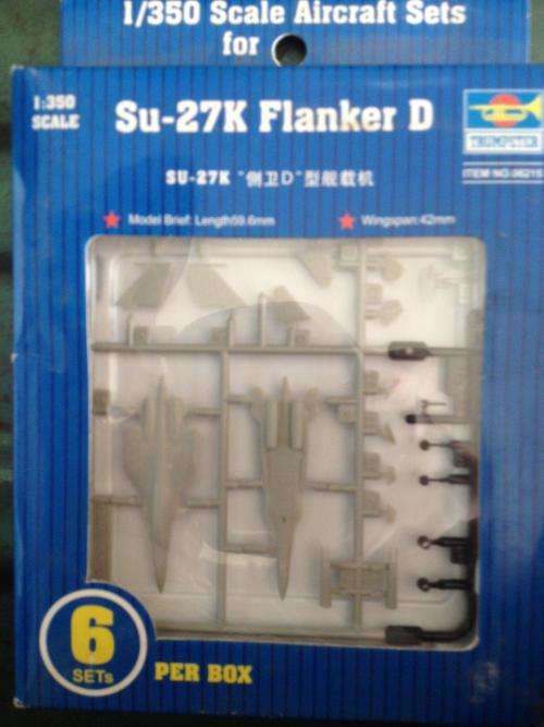 Trumpeter - Su-27K Flanker D (Aircraft sets for Aircraft Carrier) 1:350 Scale - Plastic Model Kit
