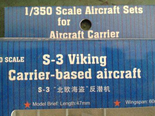 Trumpeter - S-3 Viking (Aircraft sets for Aircraft Carrier) 1:350 Scale - Plastic Model Kit