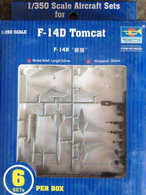 Trumpeter - F-14D Tomcat (Aircraft sets for Aircraft Carrier) 1:350 Scale - Plastic Model Kit