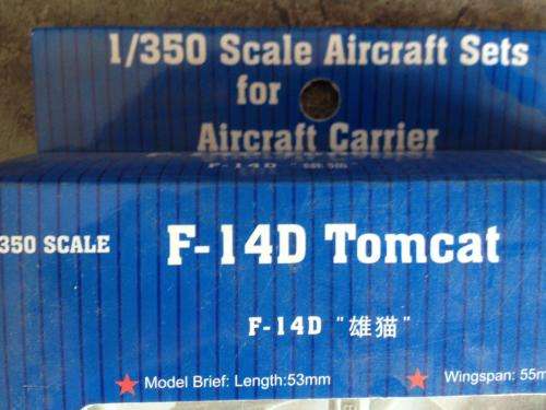 Trumpeter - F-14D Tomcat (Aircraft sets for Aircraft Carrier) 1:350 Scale - Plastic Model Kit