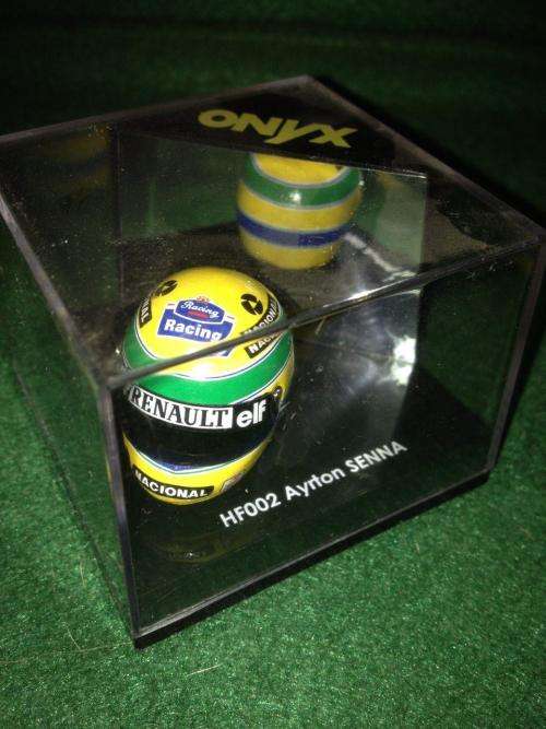 Onyx - HF002 Ayrton Senna Replica Helmet - 1:12 Scale