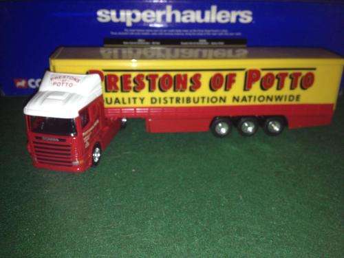 Corgi Super Haulers - Scania Curtainside - Prestons of Potto 1:64 Scale