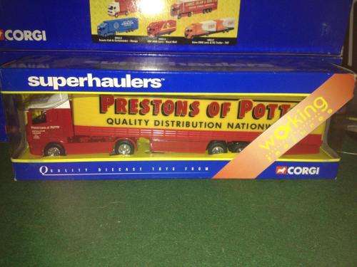 Corgi Super Haulers - Scania Curtainside - Prestons of Potto 1:64 Scale