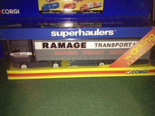 Corgi Super Haulers - Daf 95' Cab & Curtainside - Rampage 1:64 Scale