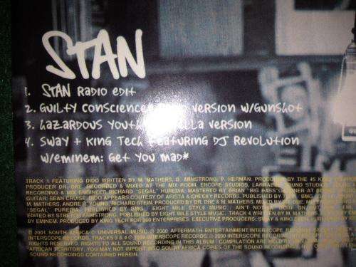 CD - Eminem - Loose Stan (single)