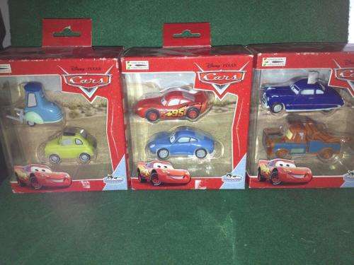 Disney Pixar Cars - Complete set of 6 cars. Lightning Mcqueen,Sally,Matter,Doc Luig,Guid - Bullyland