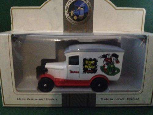 Lledo Promotional - Dennis the Menace & Gnasher From " The Beano Comic" White Truck