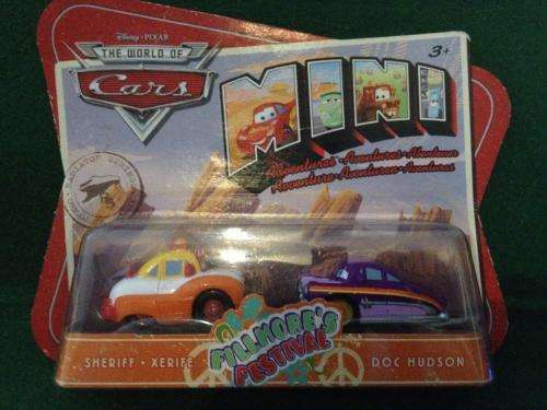 Cars Mini - Sheriff & Doc - Disney Pixar (Die Cast) Mattel