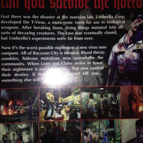 PS1 - Resident Evil 2 (PSone) PS1 (pal black disc)