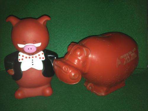 2 x Vintage ABSA & Allied Bank Money Boxes