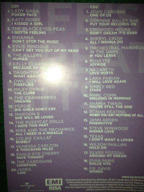 CD - Life's Greatest Hits - 94.2 Jacaranda (3cd)