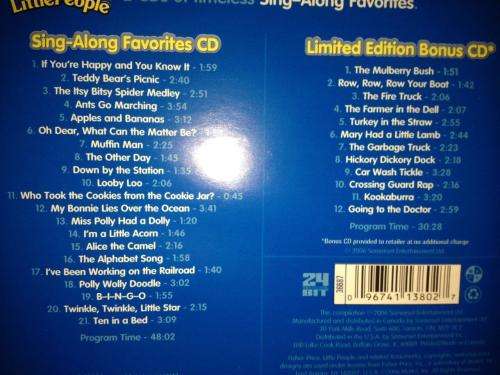 CD - Fisher Price Little People -  Sing-Along Favorites