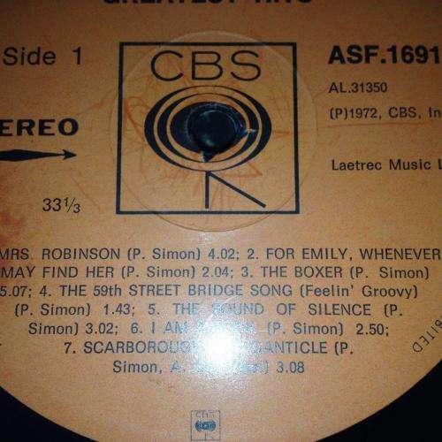 LP - Simon and Garfunkel - Greatest Hits