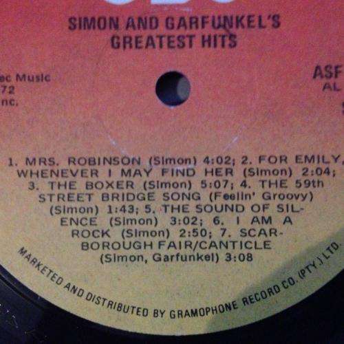 LP - Simon and Garfunkel - Greatest Hits