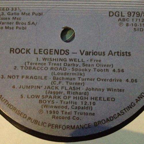 LP - Various Artists - Rock Legends Volume 1 (2LP)