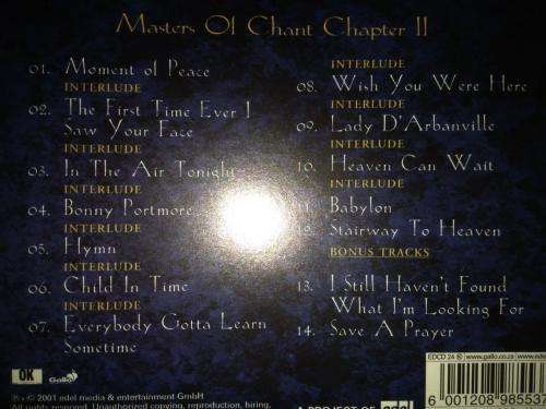CD - Gregorian Masters of Chant Chapter II