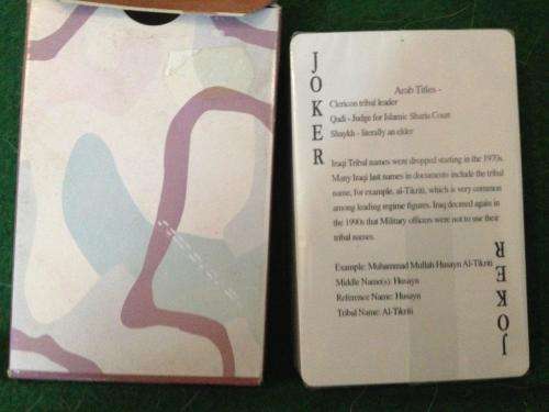 Iraqi Most Wanted Playing Cards