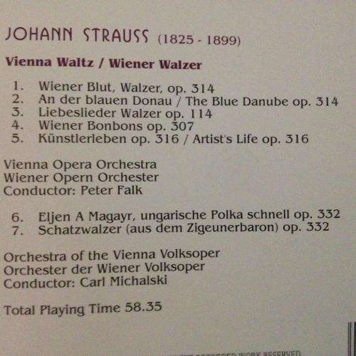 CD - Johann Strauss - Vienna Waltzes